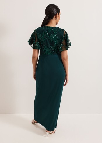 Phase Eight Petite Minty Dress Dark Green Australia | EM2107563